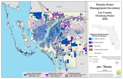 Drinking Water $County Single Map