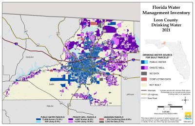 Drinking Water $County Single Map