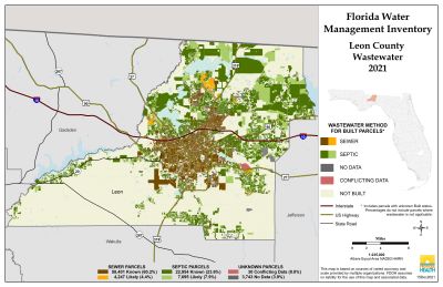 Wastewater $County Single Map