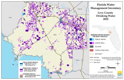 Drinking Water $County Single Map