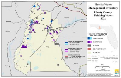 Drinking Water $County Single Map