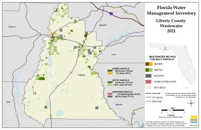 Wastewater $County Single Map