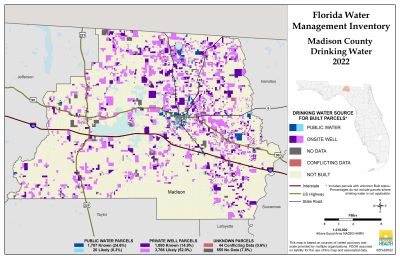 Drinking Water $County Single Map