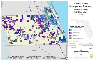 Drinking Water $County Single Map