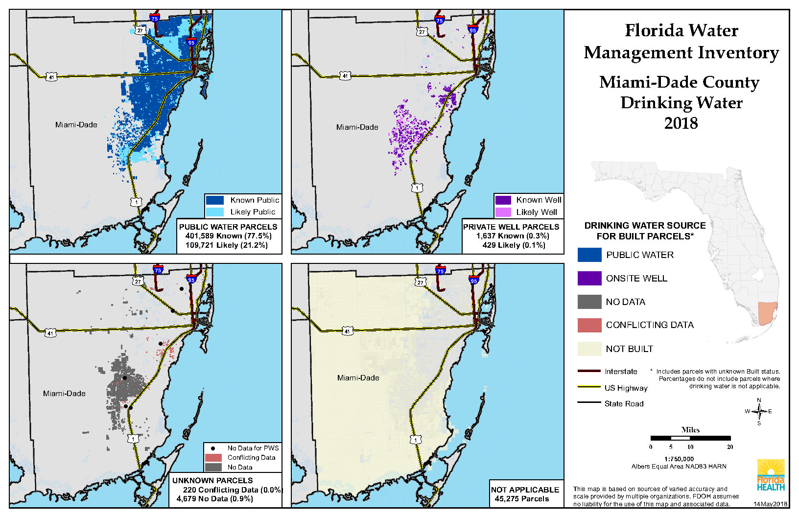 Drinking Water Breakdown Map