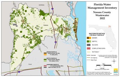 Wastewater $County Single Map