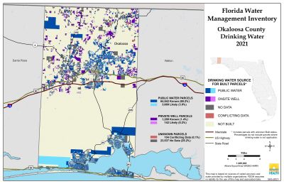 Drinking Water $County Single Map