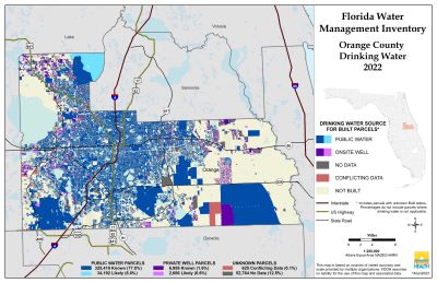 Drinking Water $County Single Map