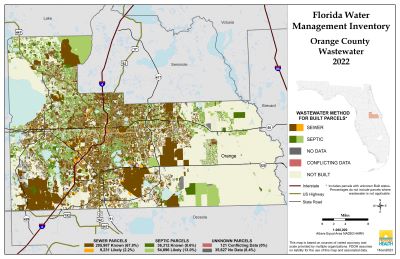 Wastewater $County Single Map