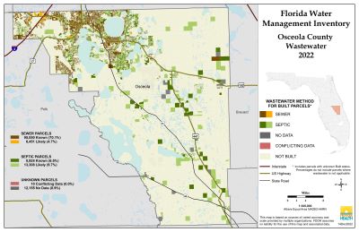 Wastewater $County Single Map