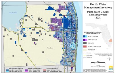 Drinking Water $County Single Map