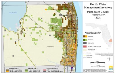 Wastewater $County Single Map