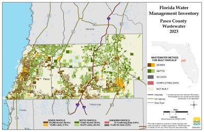 Wastewater $County Single Map