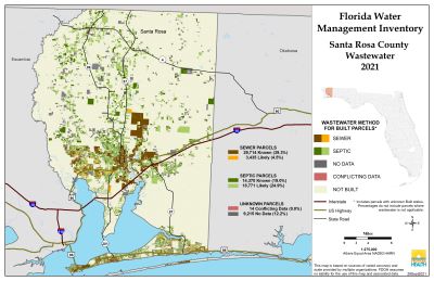 Wastewater $County Single Map