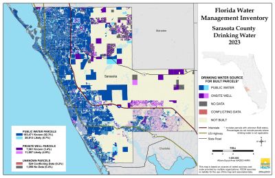 Drinking Water $County Single Map