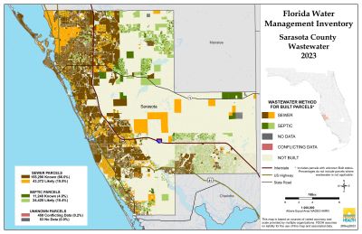 Wastewater $County Single Map