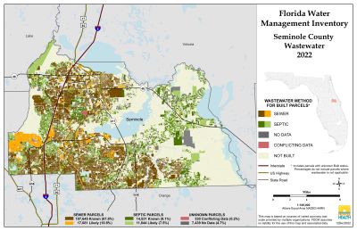 Wastewater $County Single Map