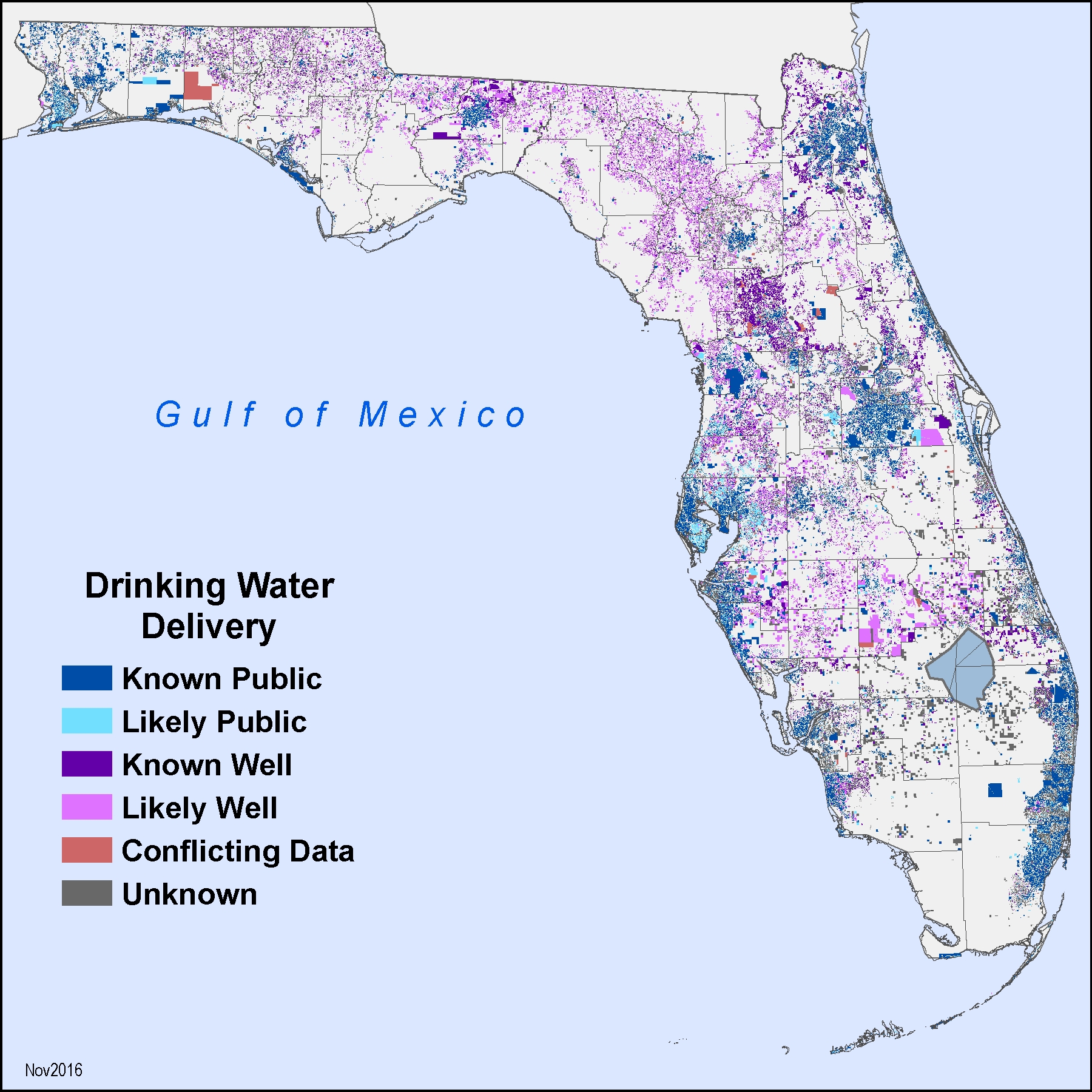 Drinking Water Sources by Property in Florida