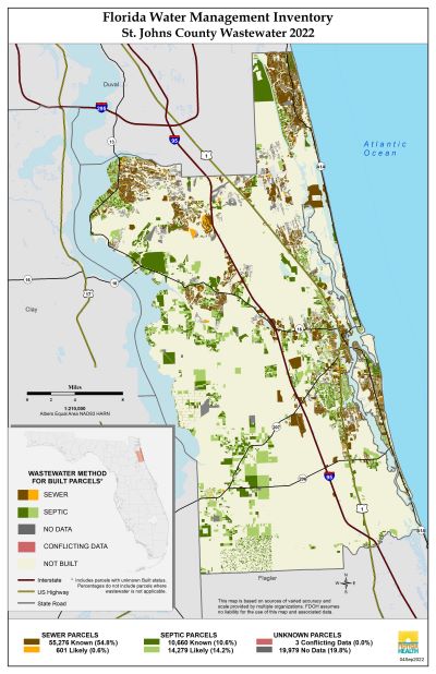 Wastewater $County Single Map