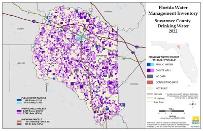 Drinking Water $County Single Map