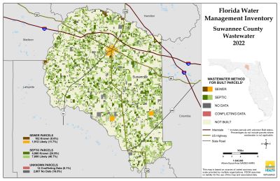 Wastewater $County Single Map