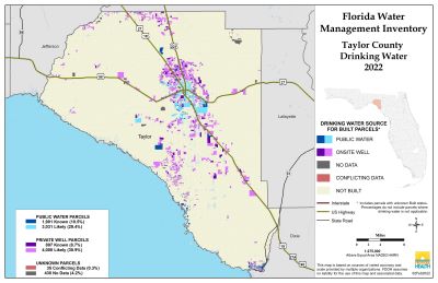 Drinking Water $County Single Map