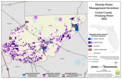 Drinking Water $County Single Map