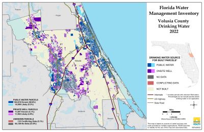 Drinking Water $County Single Map