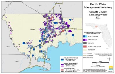 Drinking Water $County Single Map