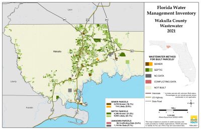 Wastewater $County Single Map