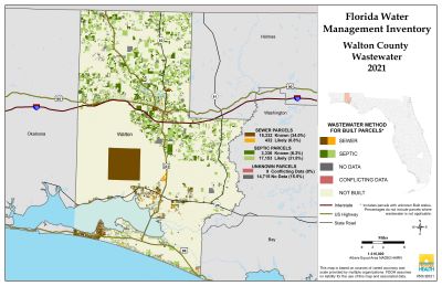 Wastewater $County Single Map
