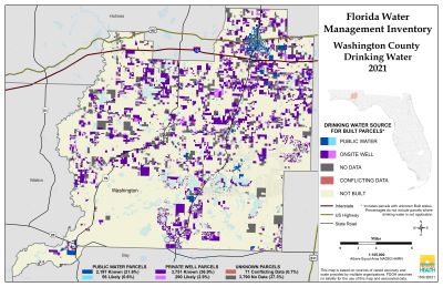 Drinking Water $County Single Map