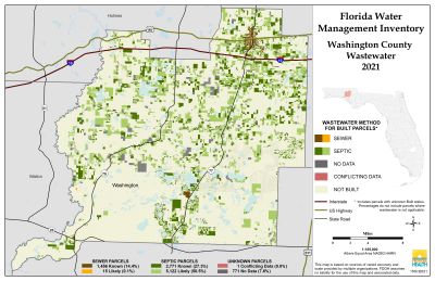 Wastewater $County Single Map