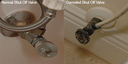 Normal Wiring vs Black Corroded Wiring