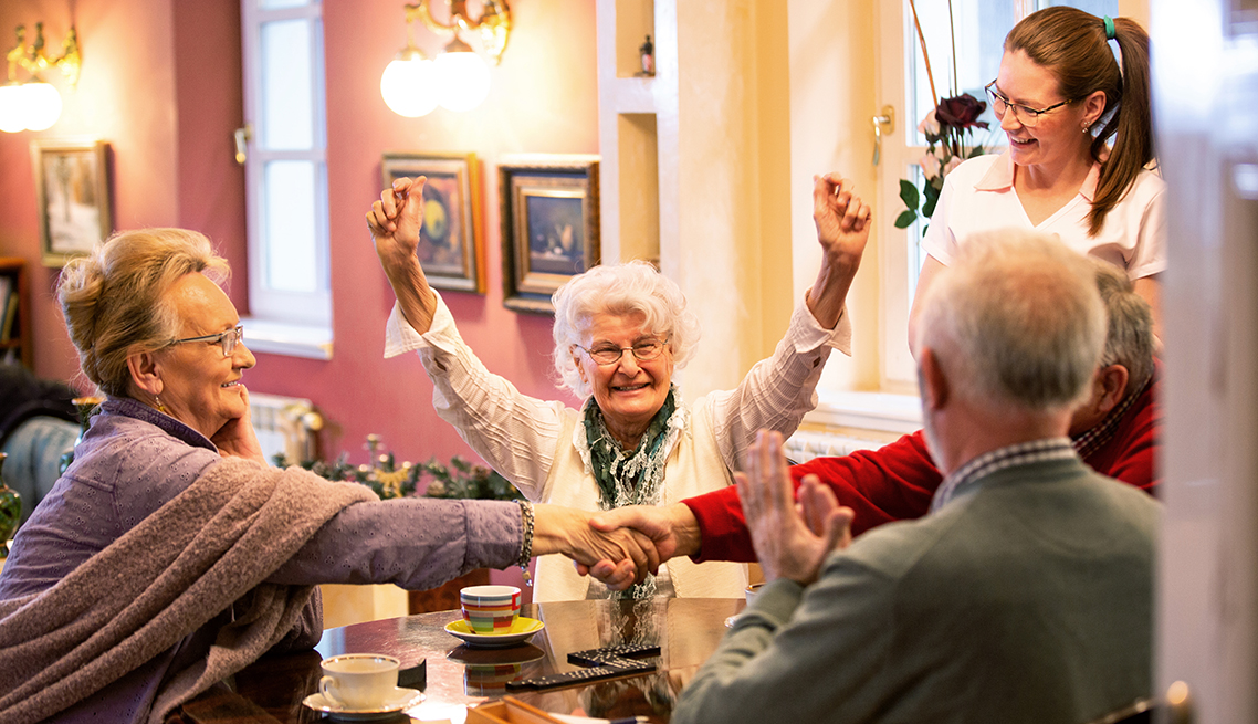 A group of older adults.