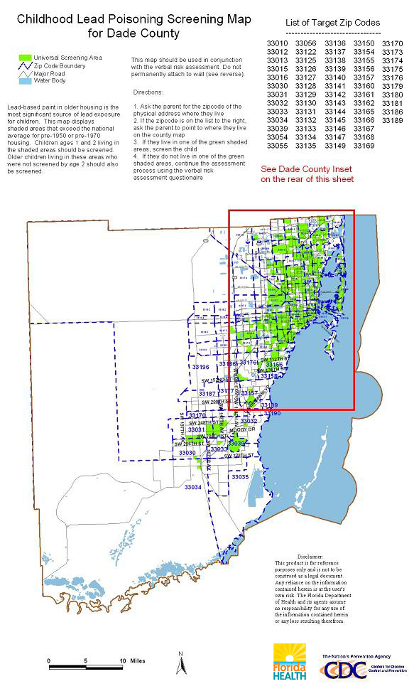 miami dade zip code map - maps for you
