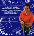 Builder with tools promoting radon resistant construction