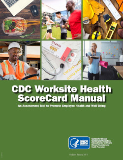 Front cover of CDC ScoreCard Manual