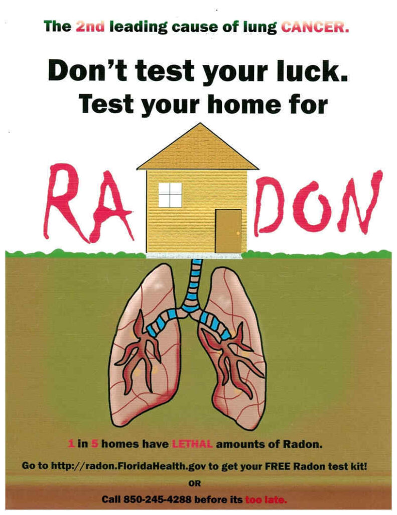 2023 3rd place winning poster from the radon awareness poster contest