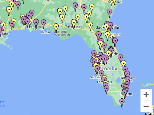 diabetes education program map of Florida