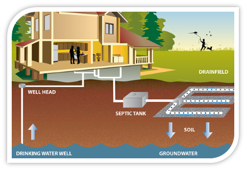 onsite sewage system graphic