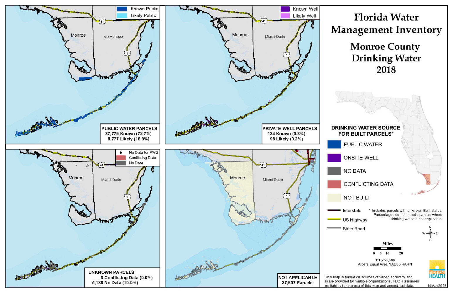 Drinking Water Breakdown Map