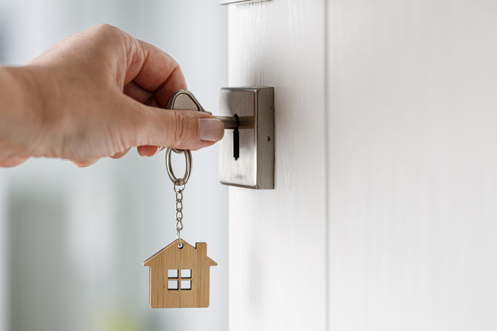 Opening Front Door with Keys