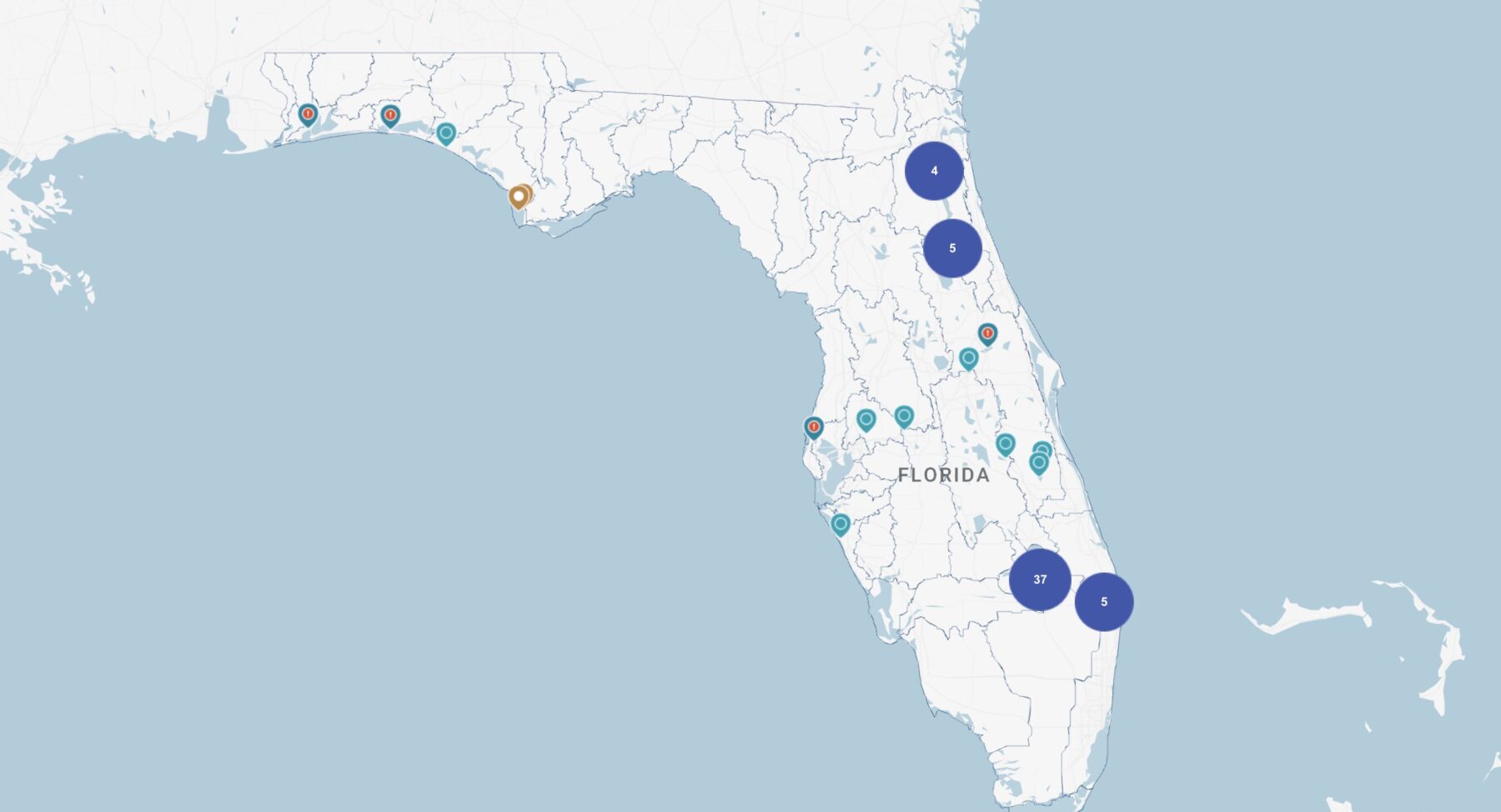 Blue-Green Algae Status Map