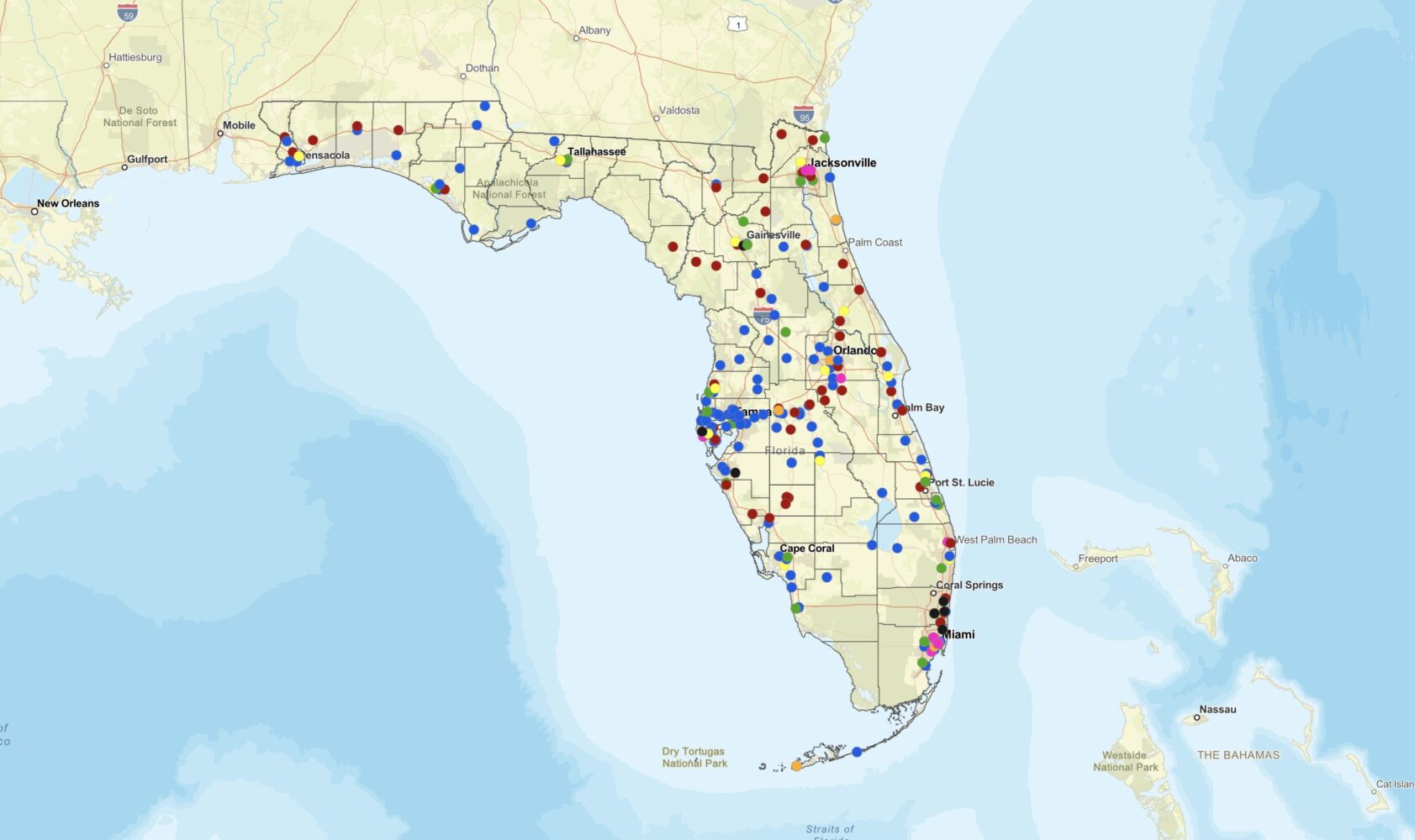 Dental health care provider map image