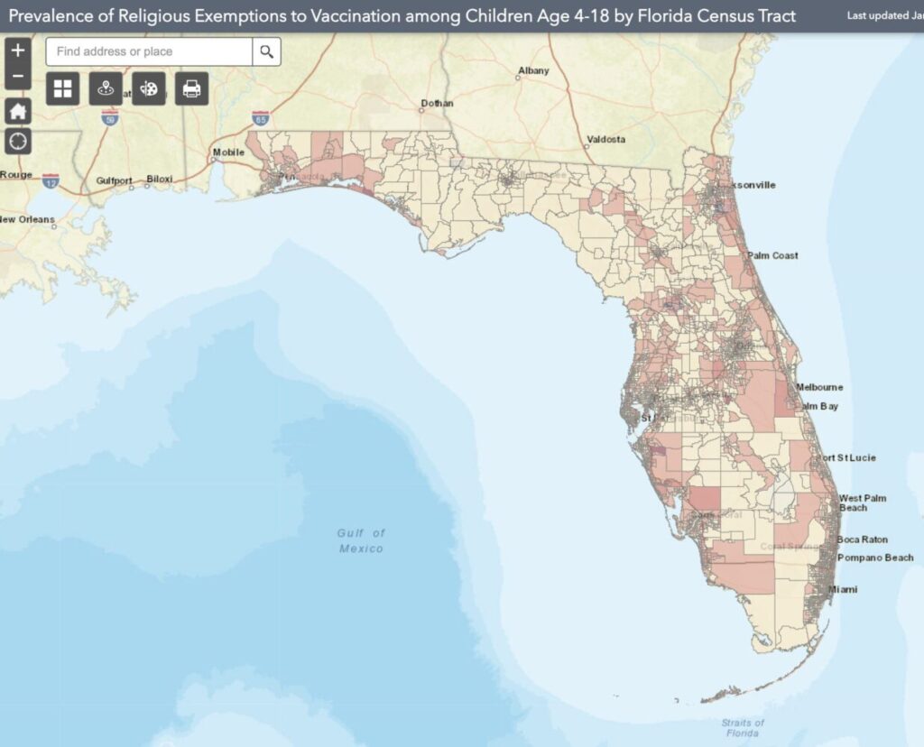 Immunization Profile - Statewide Map Thumbnail