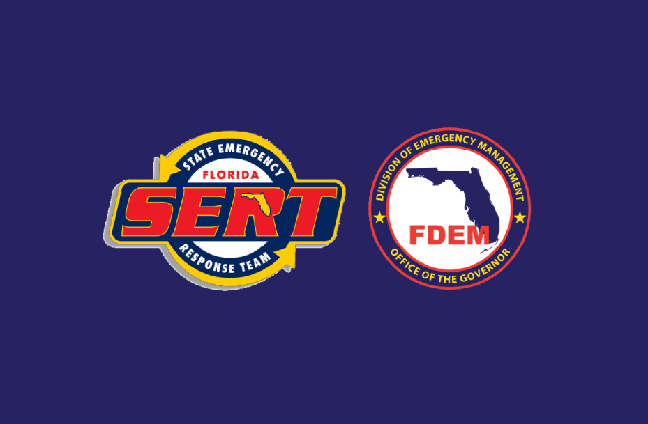 Logos of SERT and Division of Emergency Management