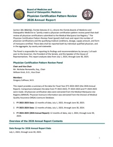 Physician Certification Pattern Review