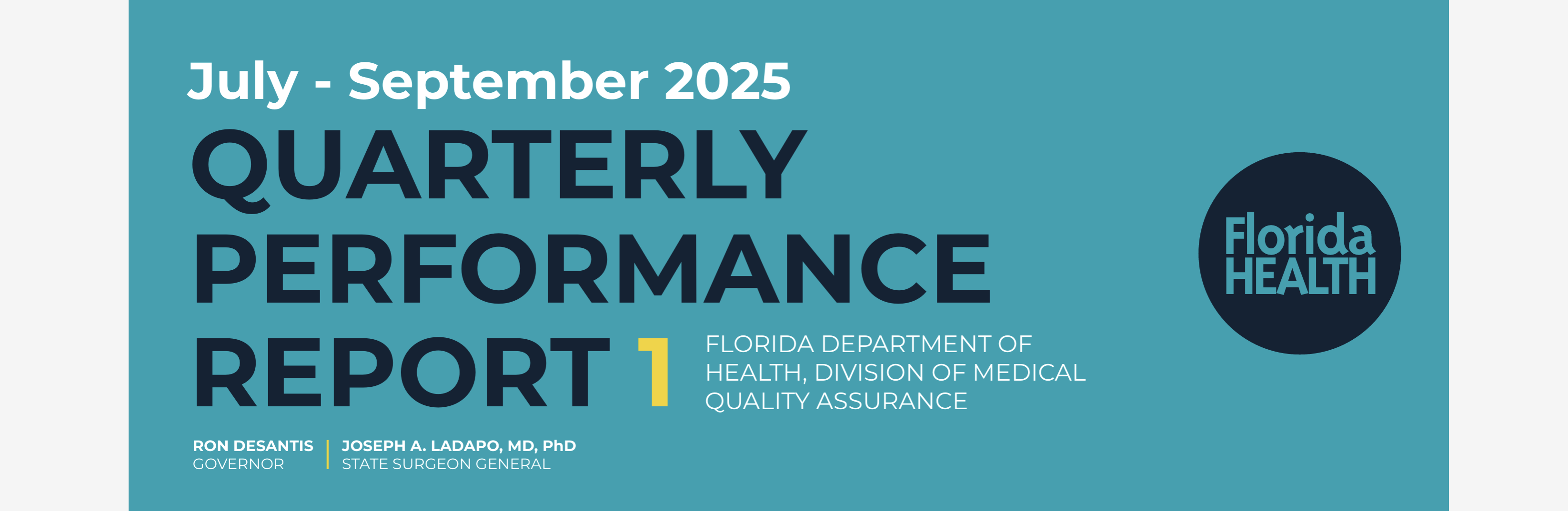 Cover of MQA's quarterly performance report