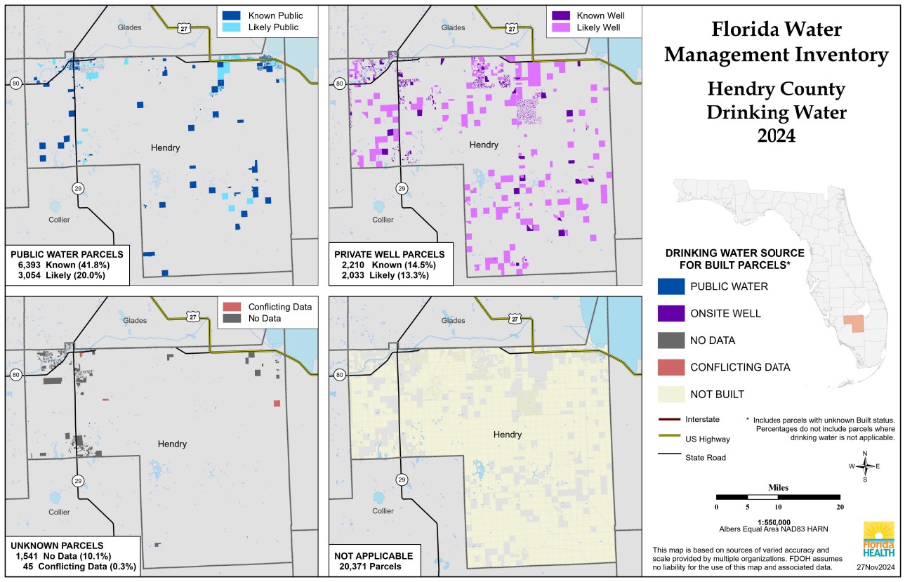 Drinking Water Breakdown Map